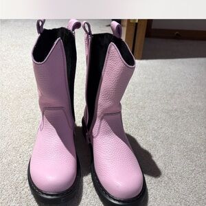 Dr. Martens Pink Leather Boots
